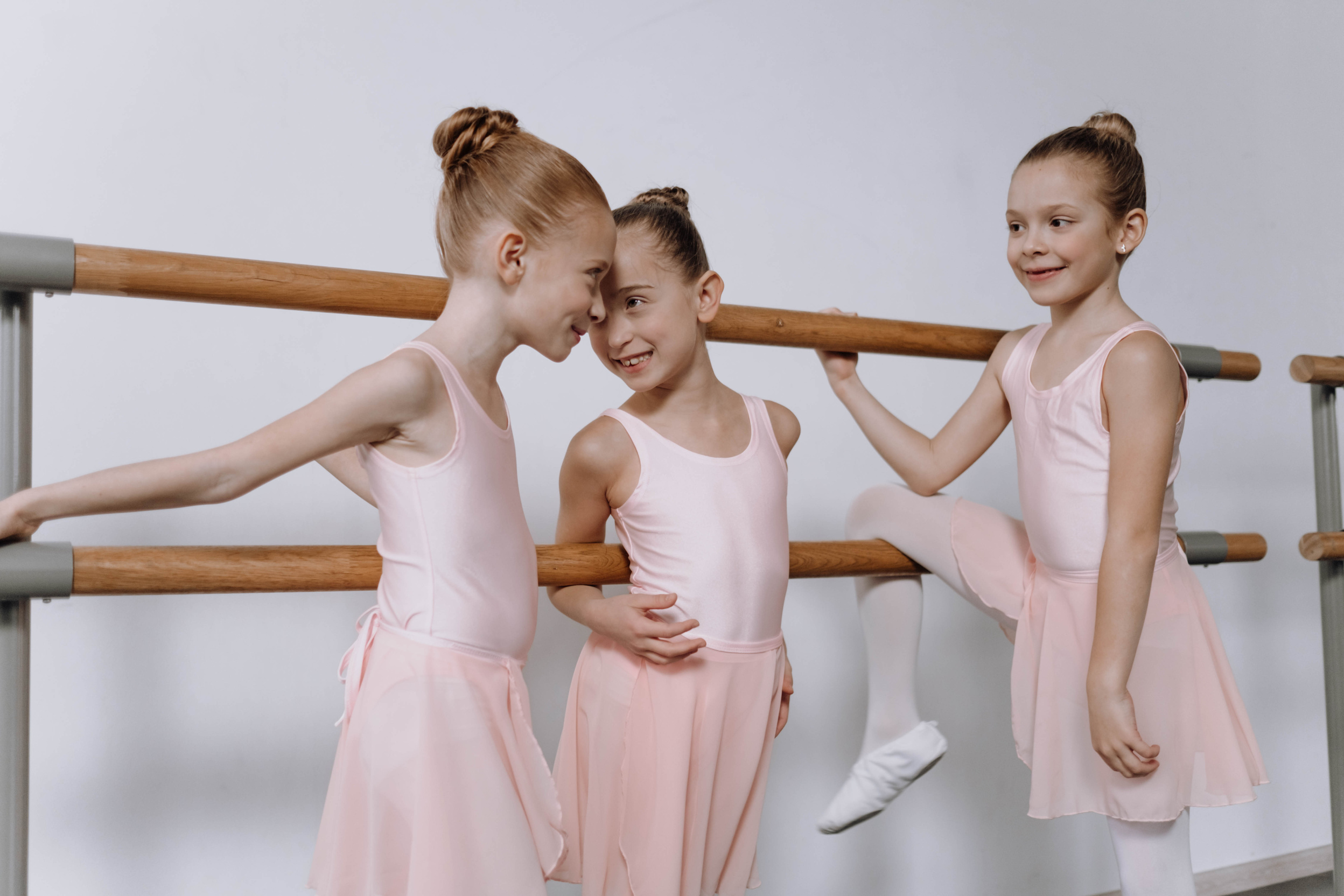 Ballet Dancers Talking on a Ballet Studio